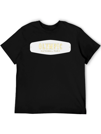 Olympic National Park Graphic Tee - Black Cotton T-Shirt