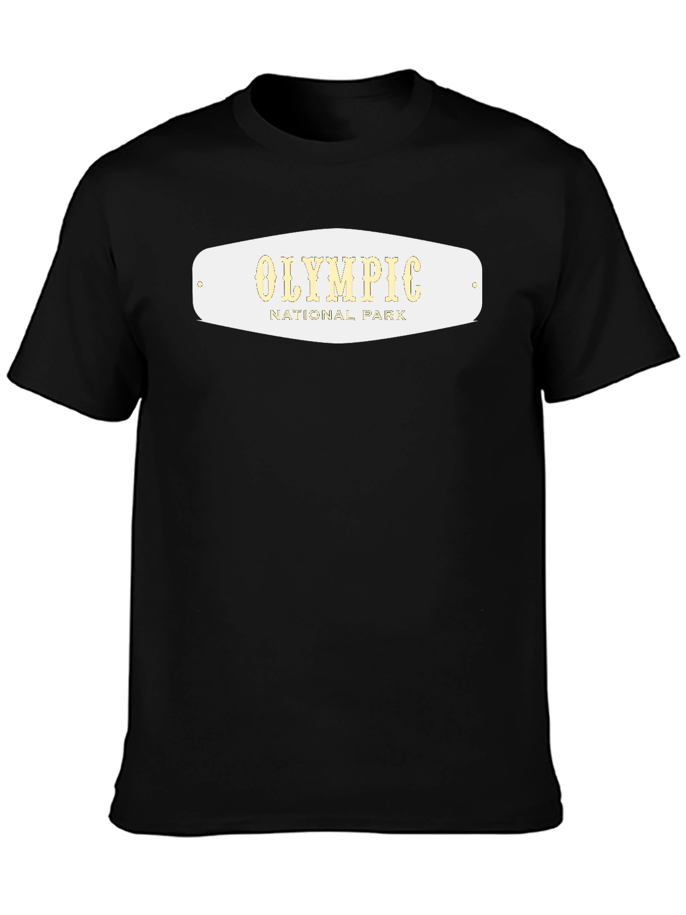 Olympic National Park Graphic Tee - Black Cotton T-Shirt