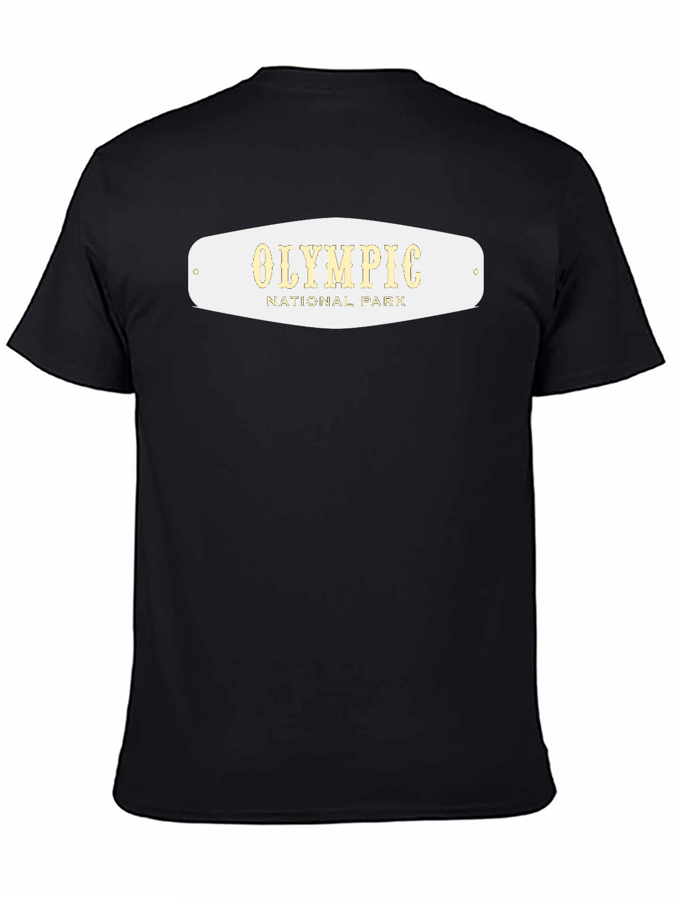 Olympic National Park Graphic Tee - Black Cotton T-Shirt