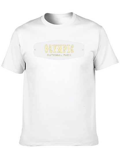 Olympic National Park Graphic Tee - Black Cotton T-Shirt