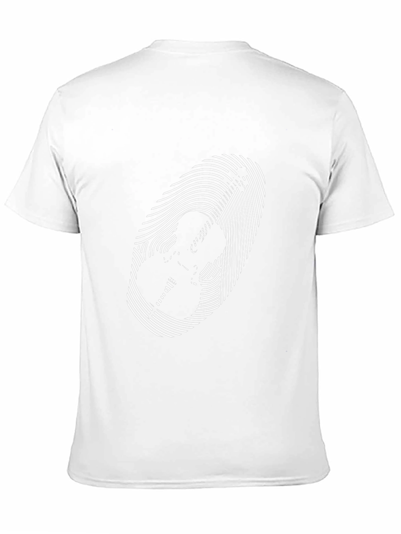 Musical Fingerprint Graphic Tee - Black