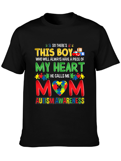 Autism Awareness This Boy T-Shirt - Mom
