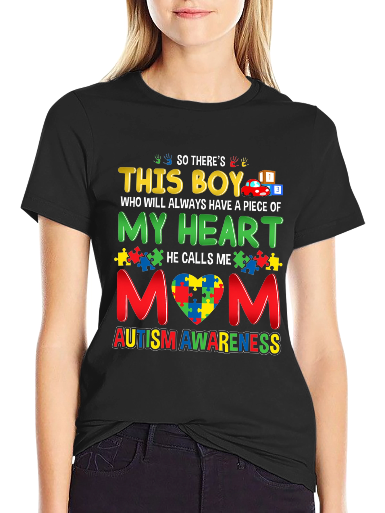 Autism Awareness This Boy T-Shirt - Mom