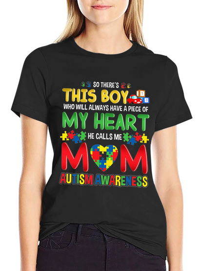 Autism Awareness This Boy T-Shirt - Mom