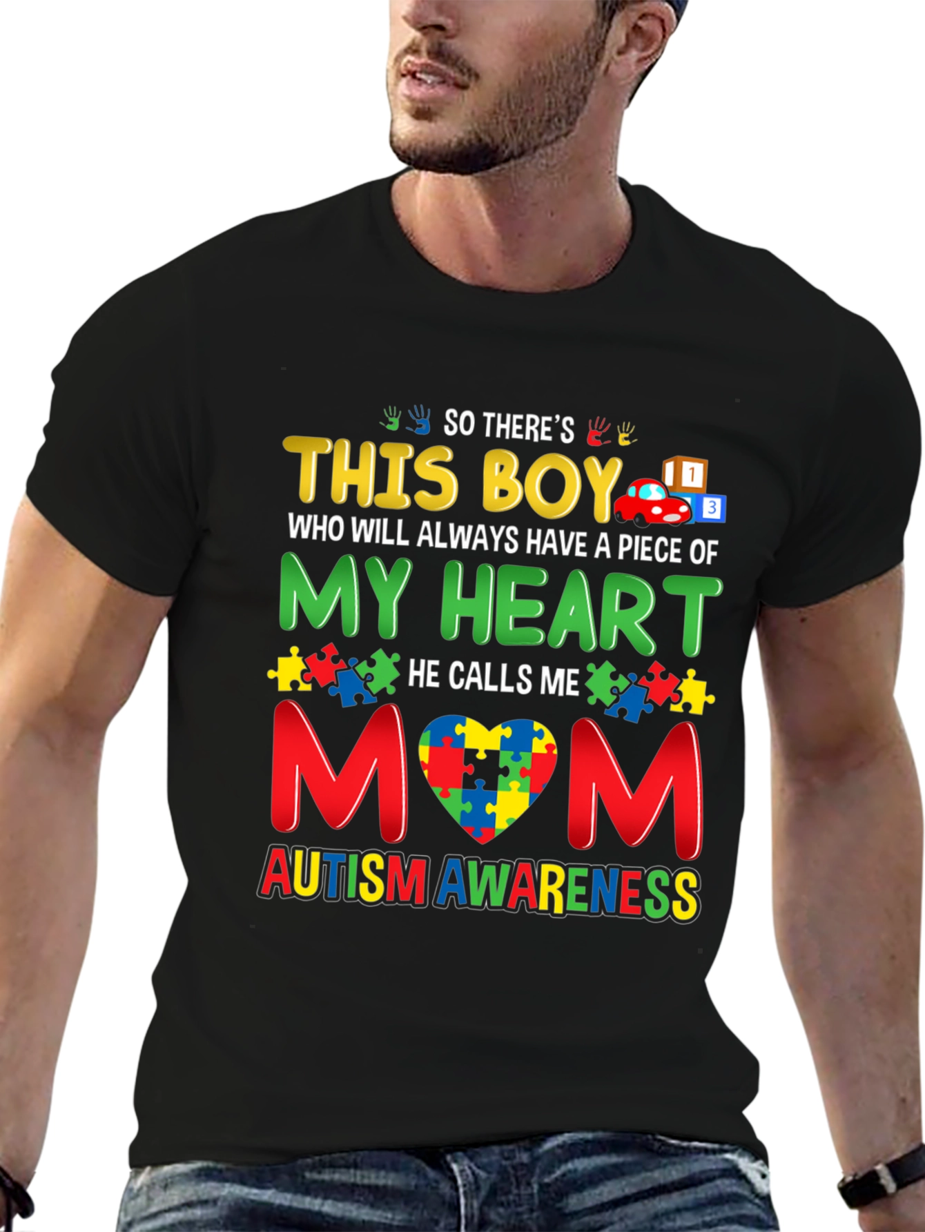 Autism Awareness This Boy T-Shirt - Mom
