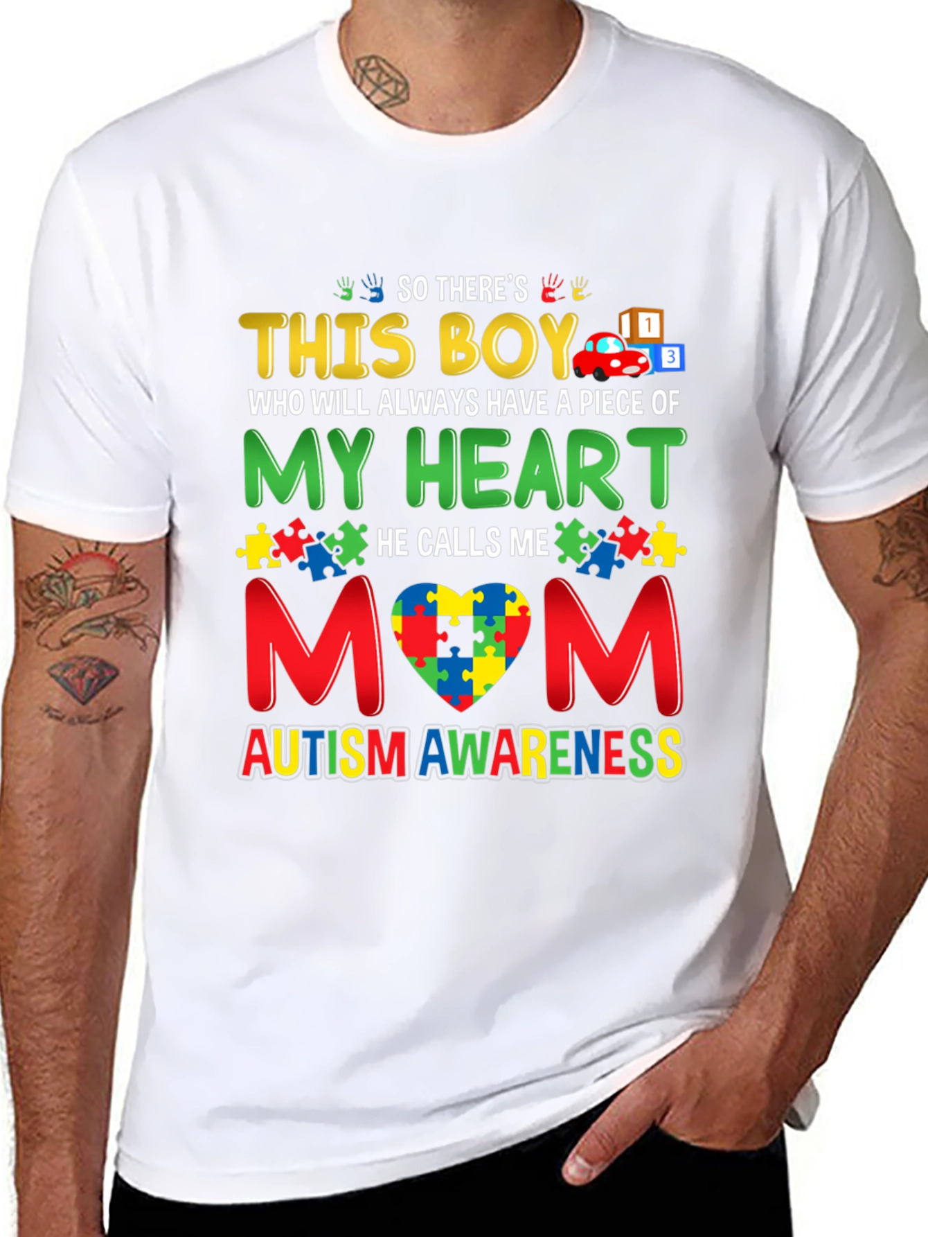 Autism Awareness This Boy T-Shirt - Mom