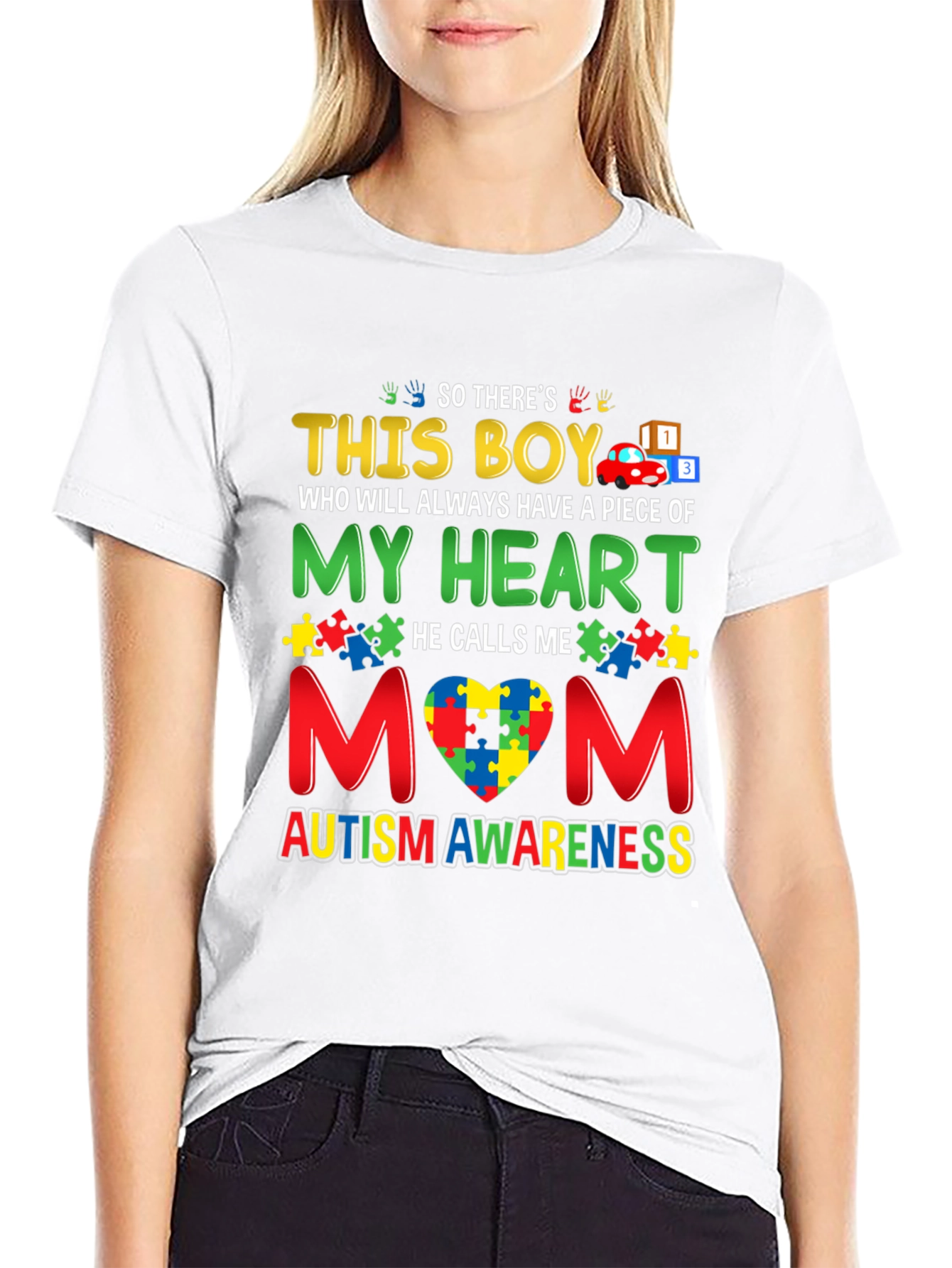 Autism Awareness This Boy T-Shirt - Mom