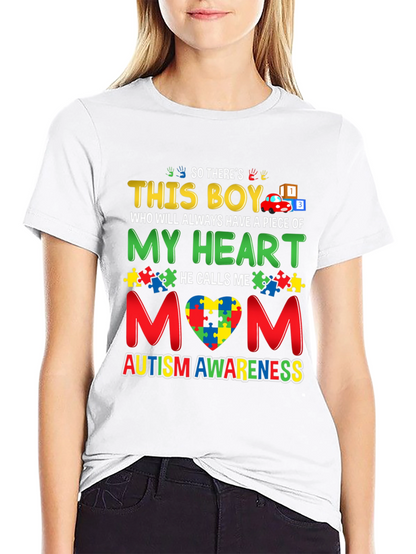 Autism Awareness This Boy T-Shirt - Mom