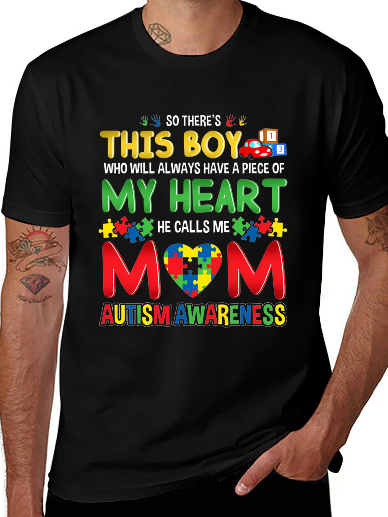 Autism Awareness This Boy T-Shirt - Mom