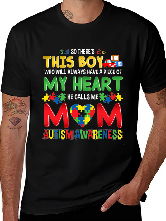 Autism Awareness This Boy T-Shirt - Mom