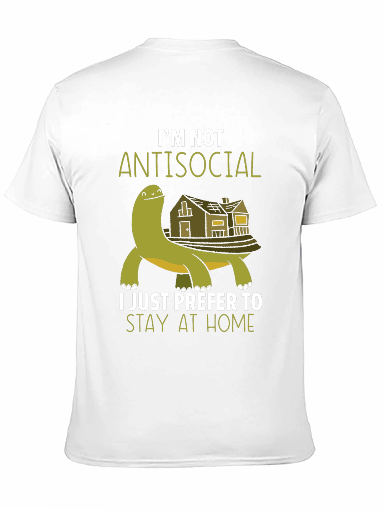 Im Not Antisocial T-Shirt - Stay Home Turtle Tee