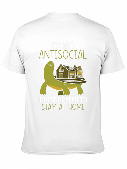 Im Not Antisocial T-Shirt - Stay Home Turtle Tee