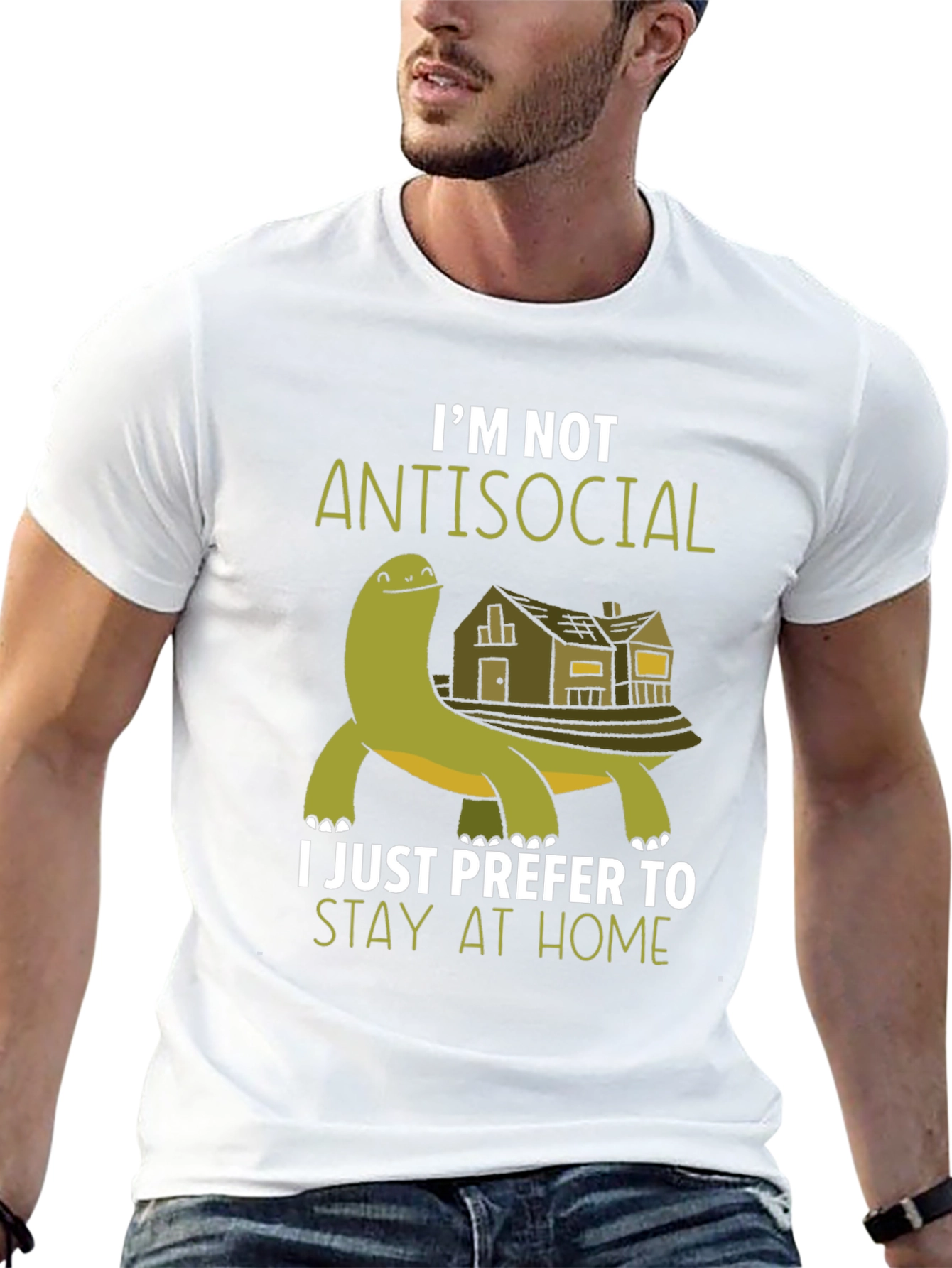 Im Not Antisocial T-Shirt - Stay Home Turtle Tee