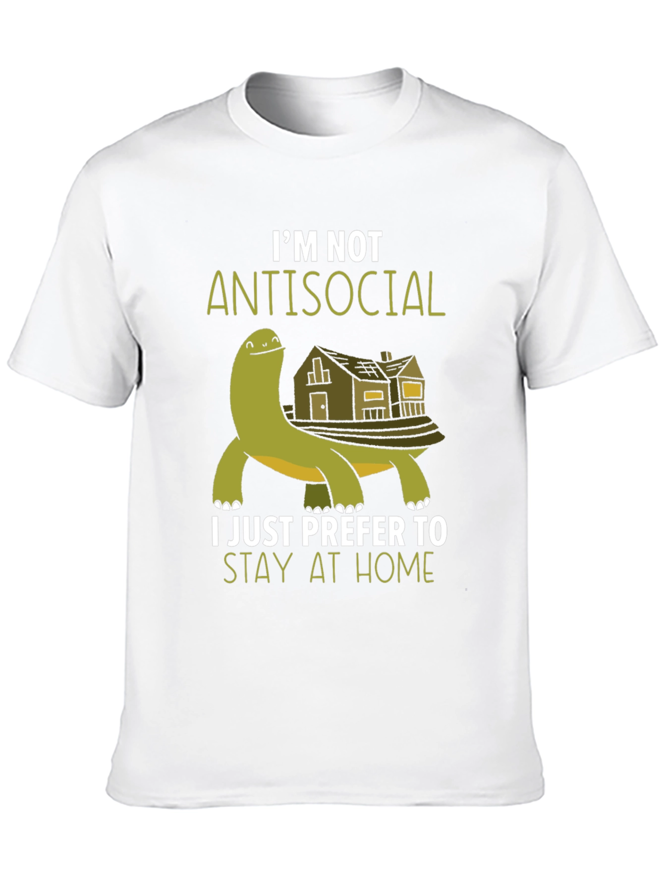 Im Not Antisocial T-Shirt - Stay Home Turtle Tee