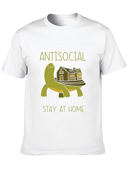 Im Not Antisocial T-Shirt - Stay Home Turtle Tee