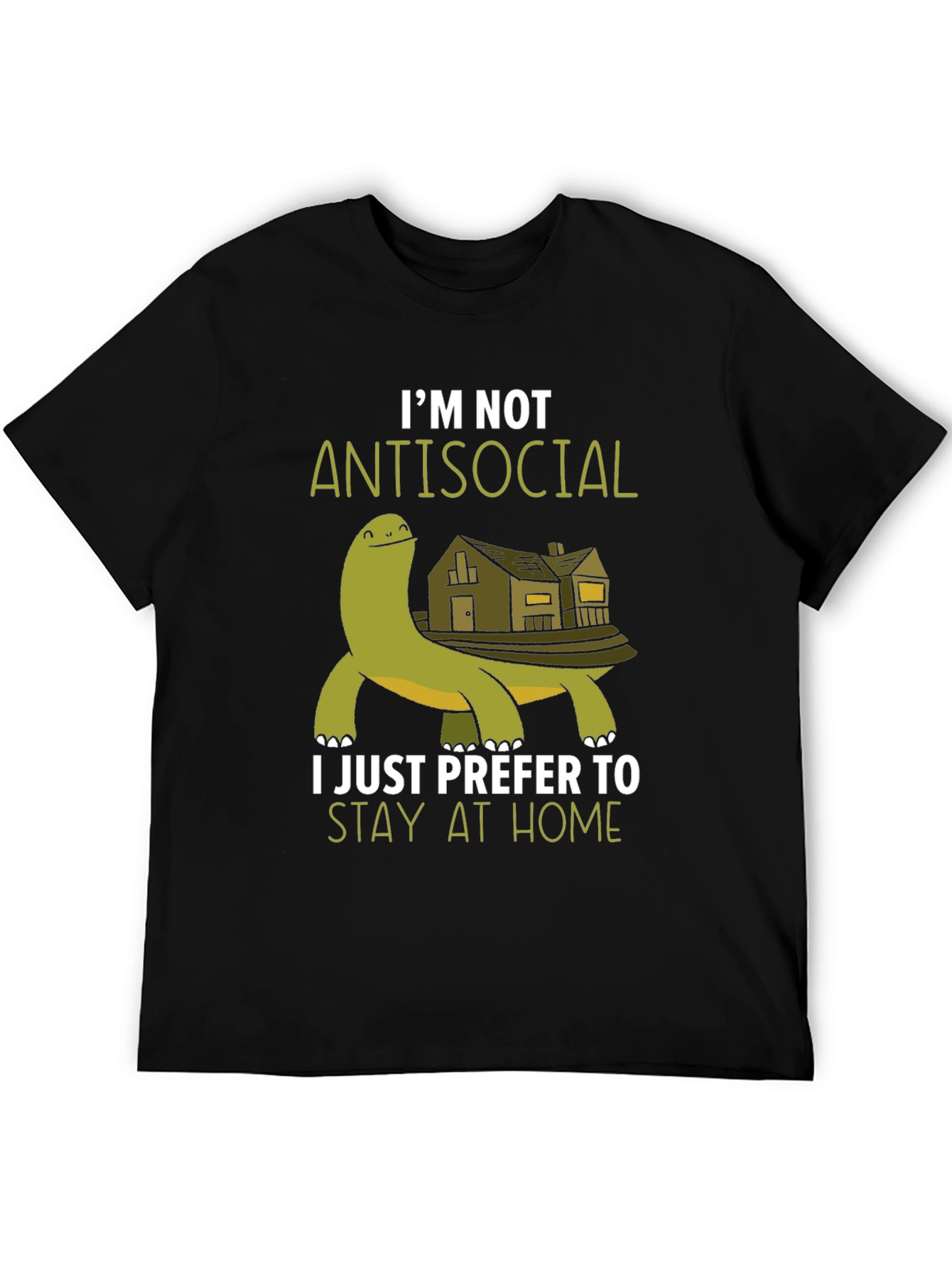 Im Not Antisocial T-Shirt - Stay Home Turtle Tee
