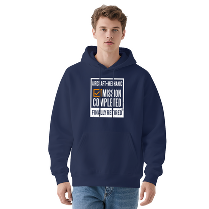 Trendy Hooded Sweatshirt - Navy Blue Hoodie