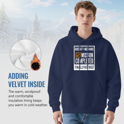 Trendy Hooded Sweatshirt - Navy Blue Hoodie