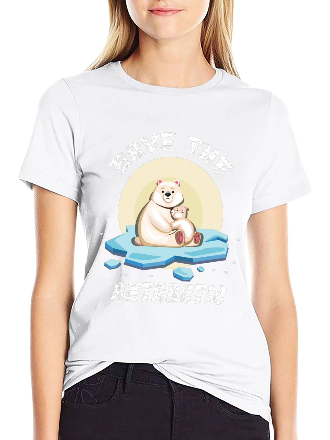 Save the Antarctic Graphic Tee - Black T-Shirt