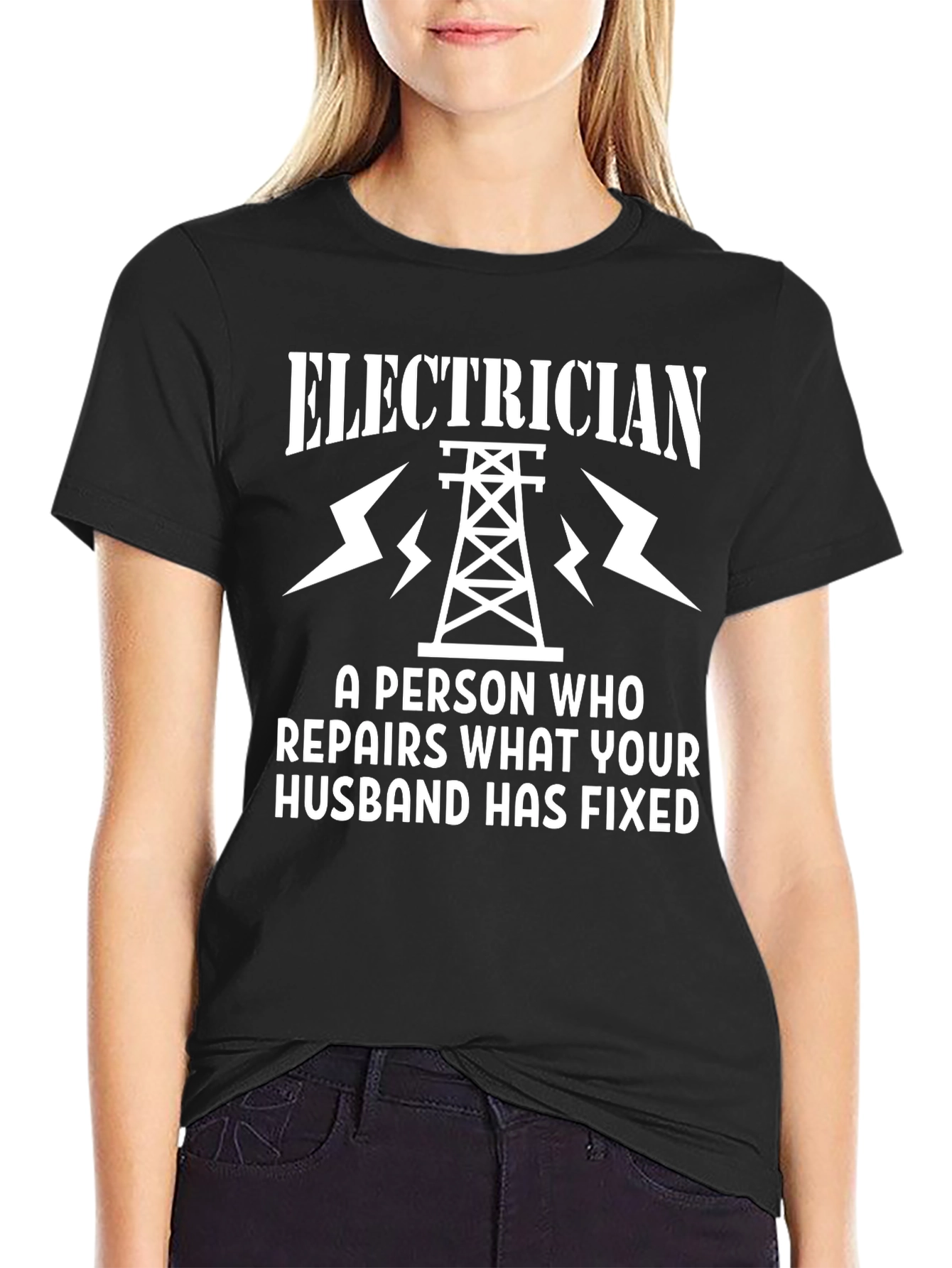 Electrician Repair Funny Slogan Graphic Tee