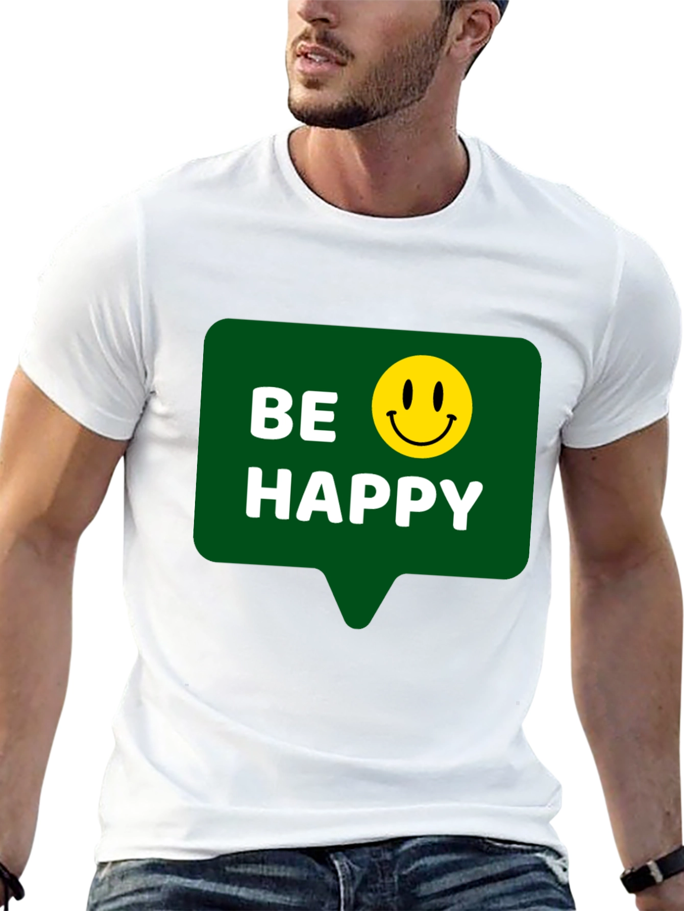 Be Happy T-Shirt - Positive Vibes - Everyday Wear