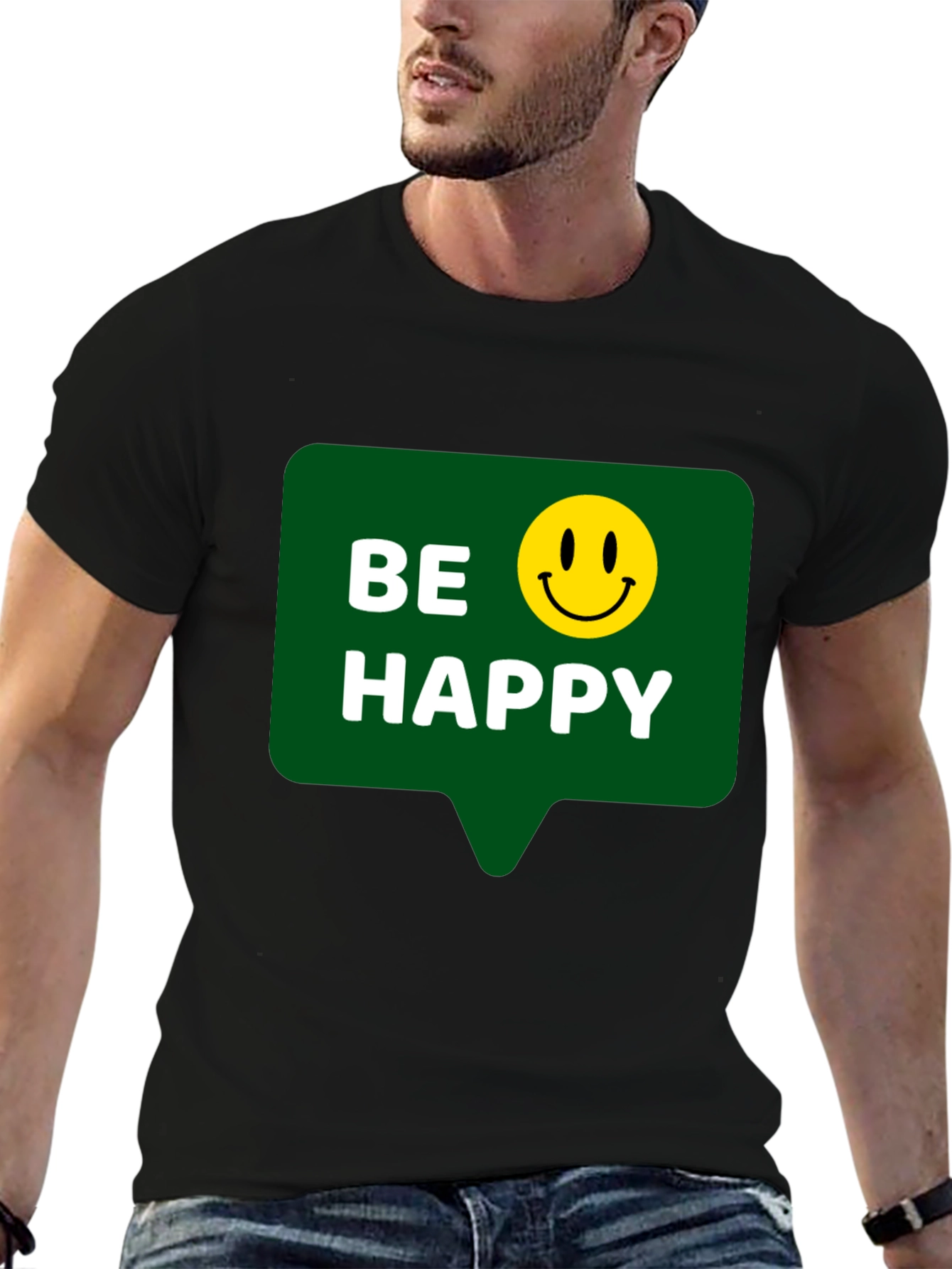 Be Happy T-Shirt - Positive Vibes - Everyday Wear