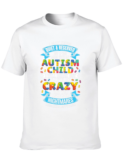 Autism Child Crazy Level Novelty T-Shirt