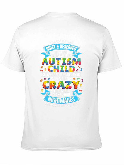 Autism Child Crazy Level Novelty T-Shirt