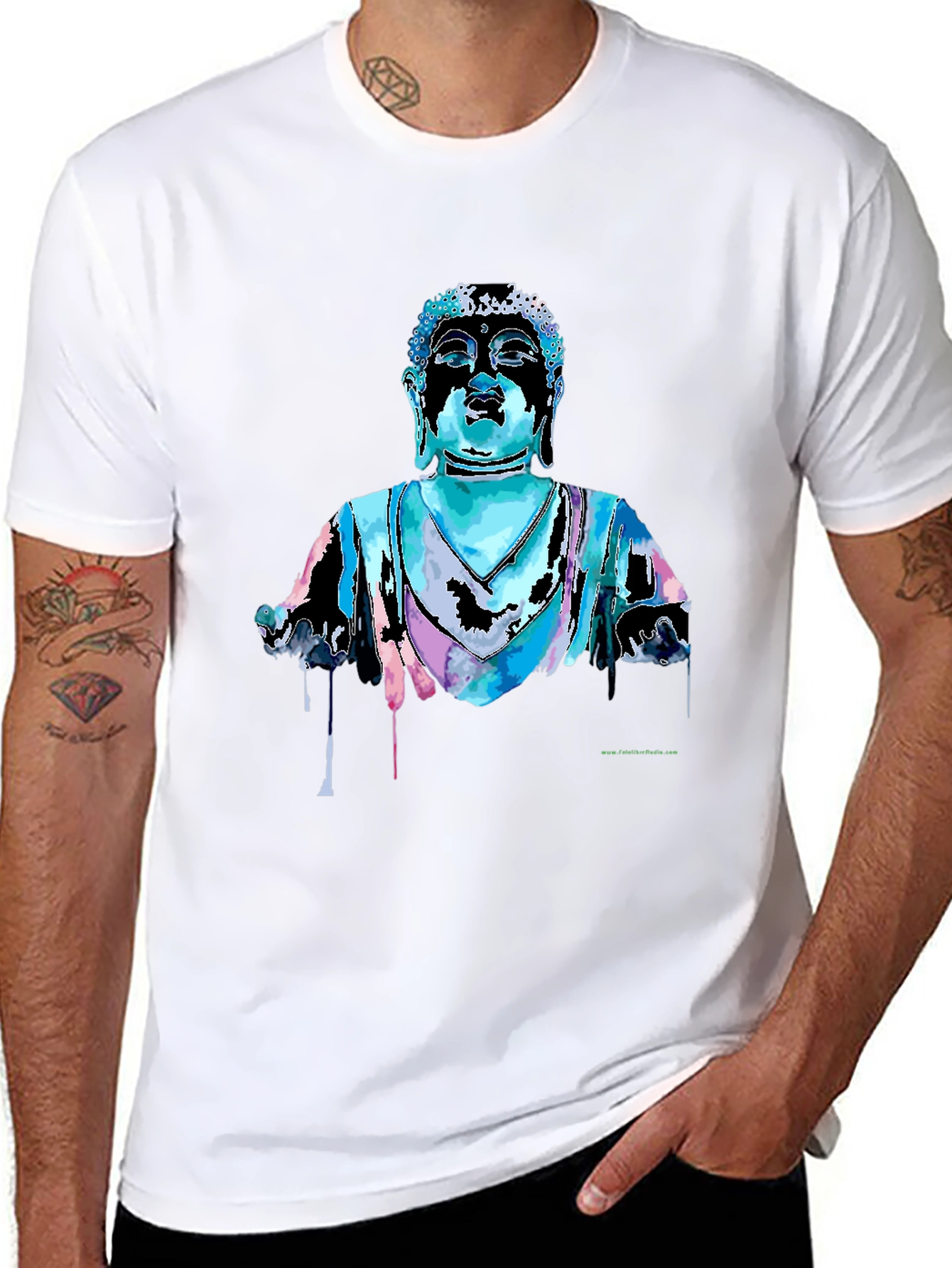 Buddha Graphic T-Shirt - Black