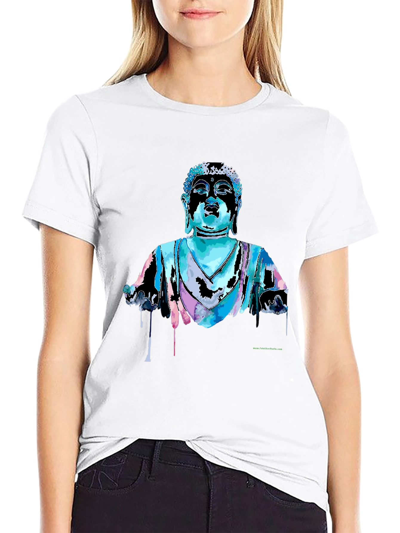 Buddha Graphic T-Shirt - Black