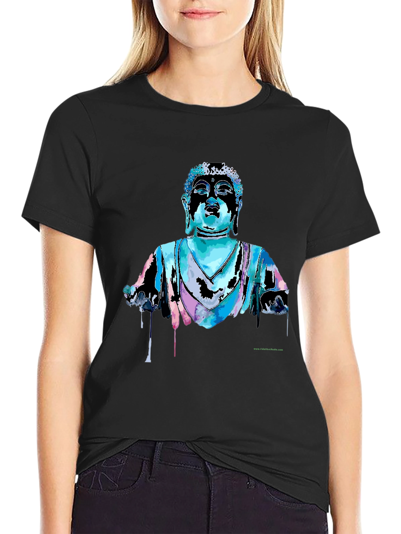 Buddha Graphic T-Shirt - Black
