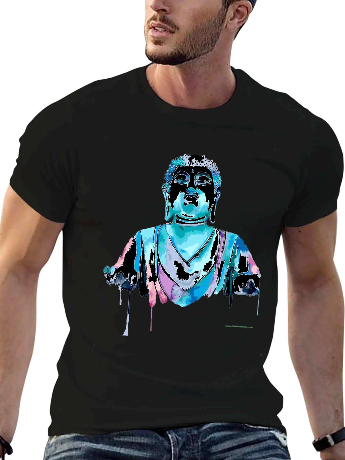 Buddha Graphic T-Shirt - Black