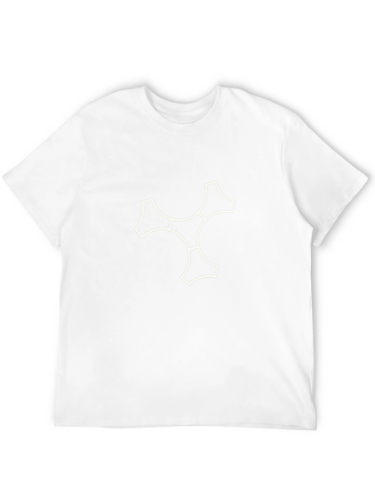 Modern Graphic Print T-Shirt - Black
