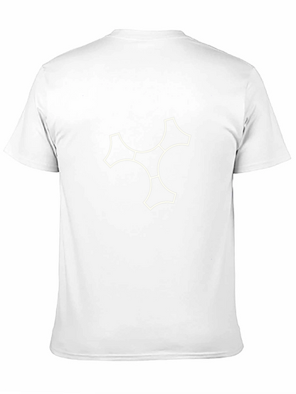Modern Graphic Print T-Shirt - Black