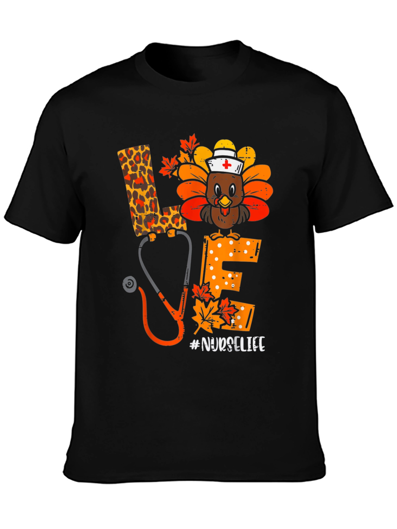 Nurse Life Turkey Thanksgiving T-Shirt
