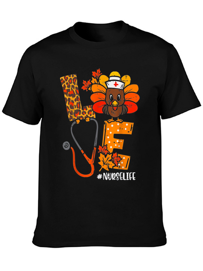 Nurse Life Turkey Thanksgiving T-Shirt