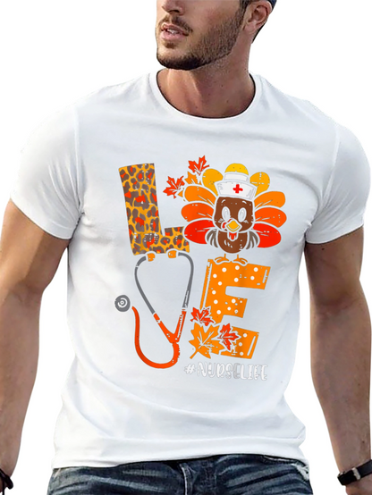 Nurse Life Turkey Thanksgiving T-Shirt