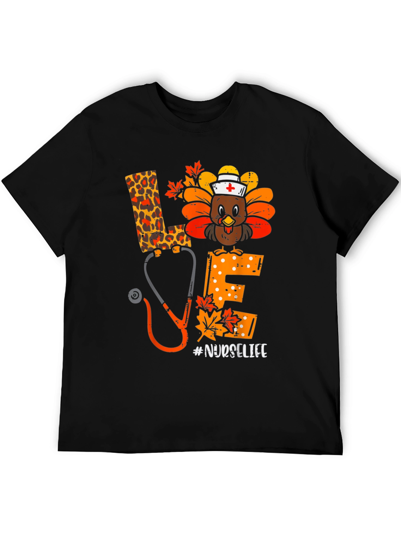 Nurse Life Turkey Thanksgiving T-Shirt