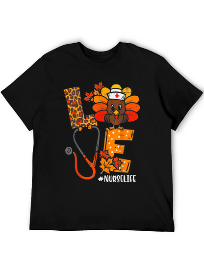 Nurse Life Turkey Thanksgiving T-Shirt