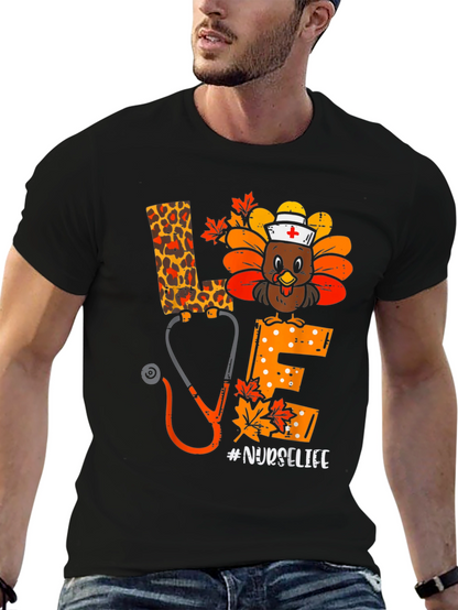 Nurse Life Turkey Thanksgiving T-Shirt