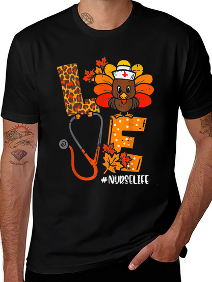 Nurse Life Turkey Thanksgiving T-Shirt