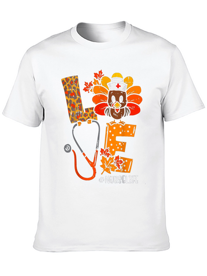 Nurse Life Turkey Thanksgiving T-Shirt