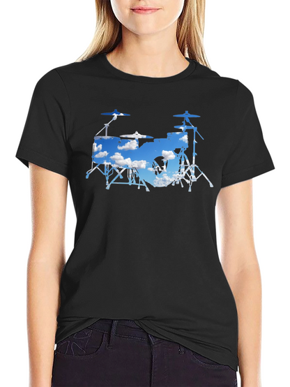 Drum Set Sky Graphic Tee