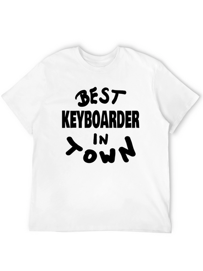 Best Keyboarder in Town Black T-Shirt