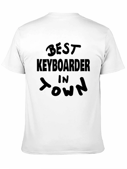 Best Keyboarder in Town Black T-Shirt