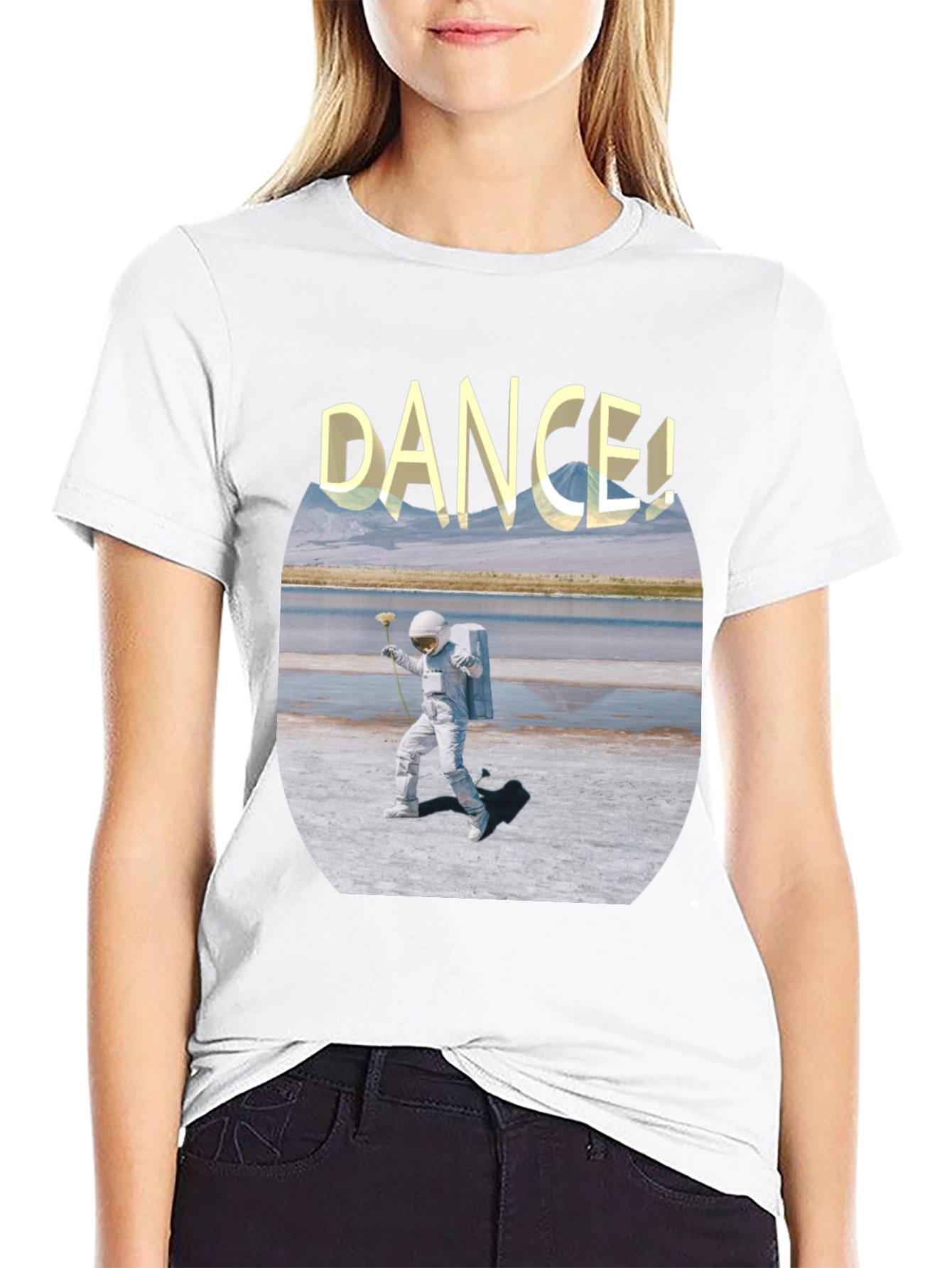 Astronaut Dance Graphic Tee - Soft Cotton Comfort
