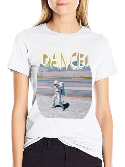 Astronaut Dance Graphic Tee - Soft Cotton Comfort