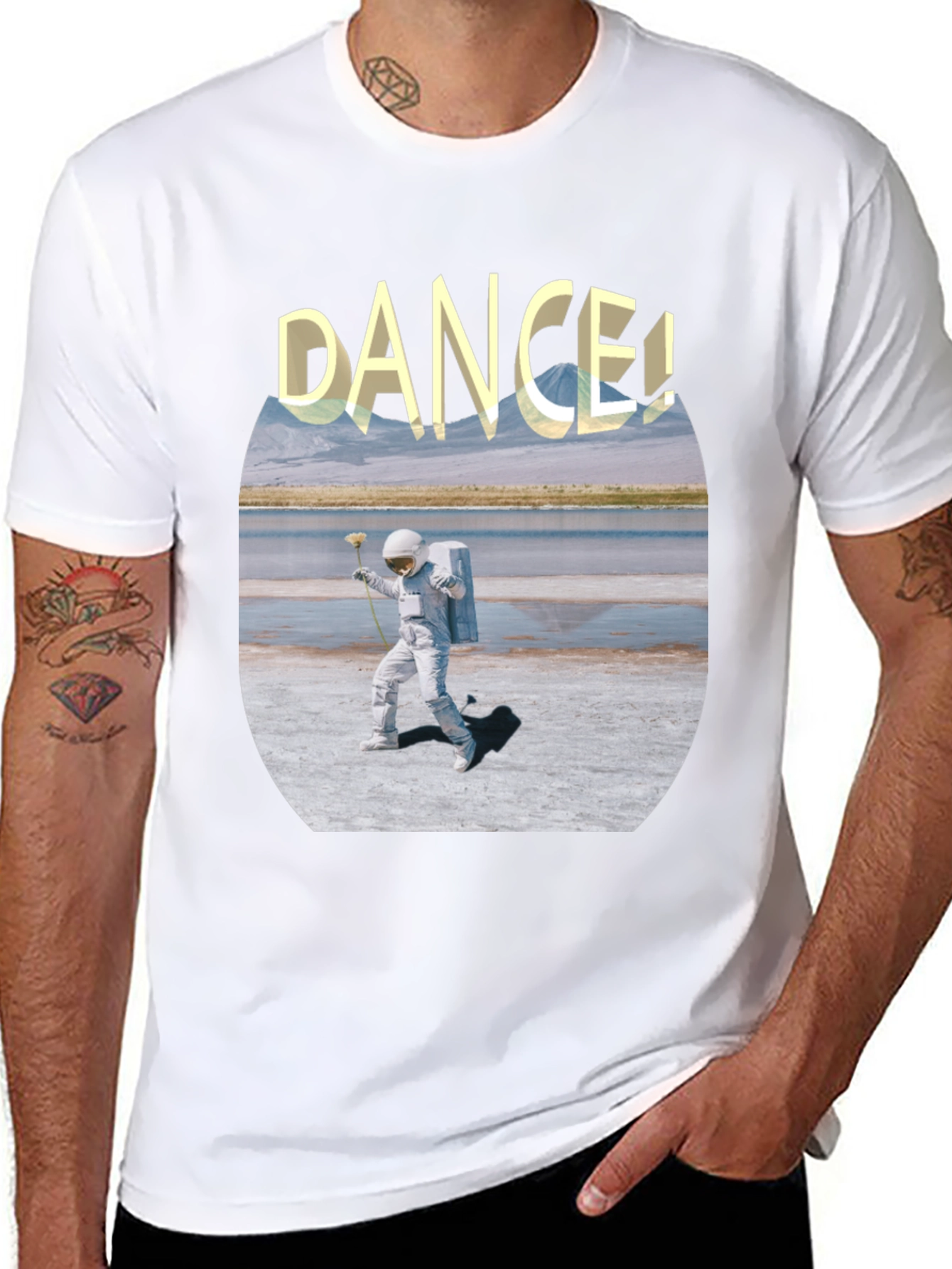 Astronaut Dance Graphic Tee - Soft Cotton Comfort
