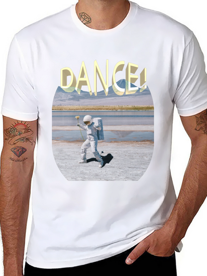 Astronaut Dance Graphic Tee - Soft Cotton Comfort