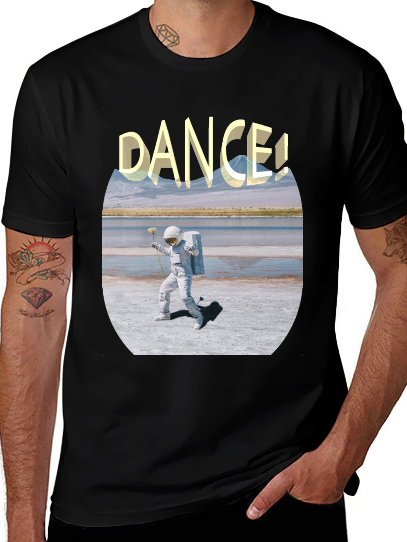 Astronaut Dance Graphic Tee - Soft Cotton Comfort